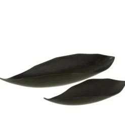 PARIS PRIX - Vide-poche design feuille "john" 34cm noir