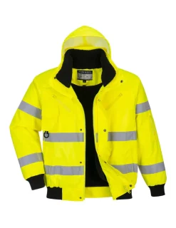 PORTWEST - Blouson bomber hivis 3 en 1 couleur : jaune taille xxxl - portwest