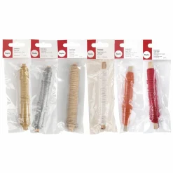 RAYHER - 6 bobines de fil de papier floral 20 m