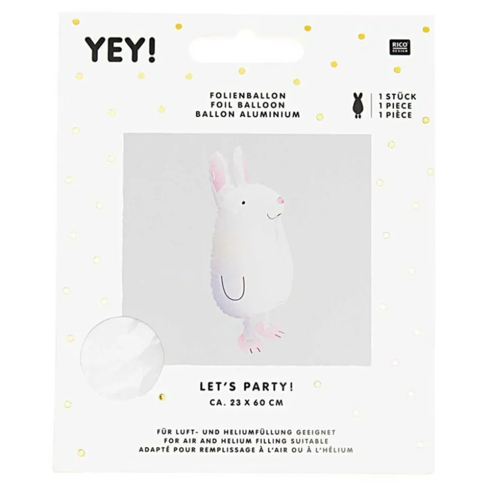 RICO DESIGN - Ballon aluminium lapin