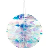 RICO DESIGN - Boule en nid d'abeille irisée - H. environ 19 cm