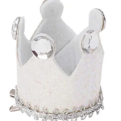 RICO DESIGN - Mini couronne (x6) de fête avec strass et paillettes - 4.5 x 5 cm