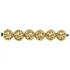 RICO DESIGN - 5 perles acid leo jaune ø 16 mm