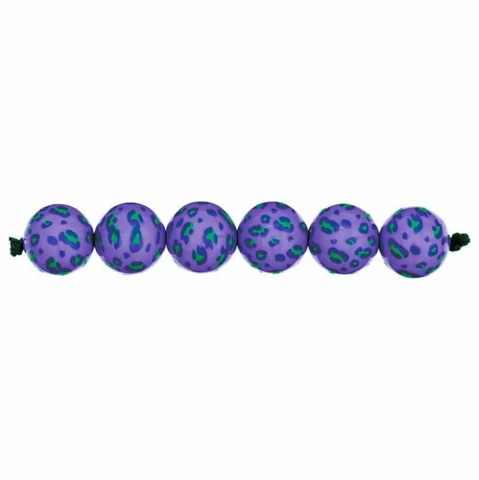 RICO DESIGN - 5 perles acid leo lilas ø 16 mm