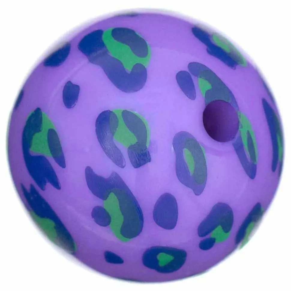 RICO DESIGN - 5 perles acid leo lilas ø 16 mm