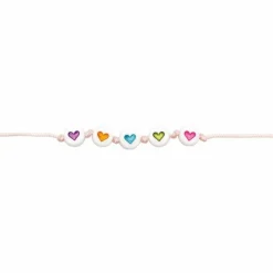RICO DESIGN - 165 perles centre coeur 5 x 7 mm - pastel