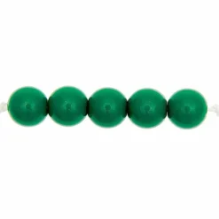 RICO DESIGN - 24 perles rondes 10 mm - vert foncé