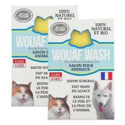 SCALA - Lot de 2 savons bio wouaf wash pour tous les animaux