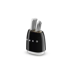 Smeg bloc de 6 couteaux noir - kbsf02bl