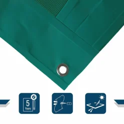 TECPLAST - Bâche brise vue micro-perforée tecplast mp460bv 2,5x3m - verte - garantie 5 ans