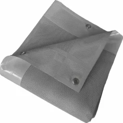 TECPLAST - Bâche brise vue micro-perforée tecplast mp460bv 4x5m - grise - garantie 5 ans