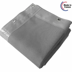 TECPLAST - Bâche brise vue micro-perforée tecplast mp460bv 3x3m - grise - garantie 5 ans