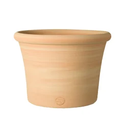 TERRABLANCA - Pot Cocio Liso, en terre cuite claire Ø 40 x H. 29 cm