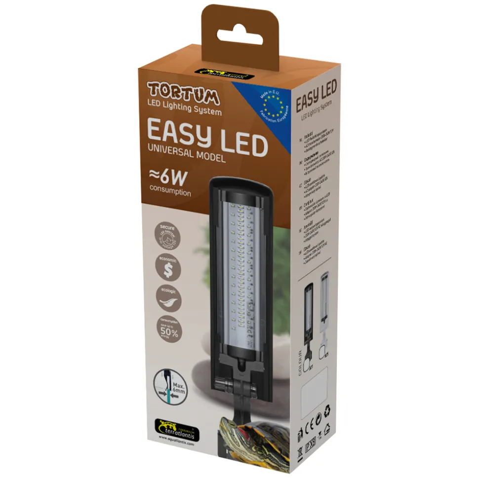 TERRATLANTIS - Eclairage terrarium tortue Easy led modèle universel 6w Blanc