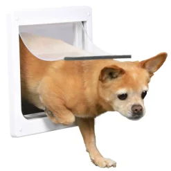 TRIXIE - Chatière pour chiens à double sens taille xs-s 25 x 29 cm blanc