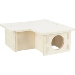 TRIXIE - Maison pour rongeurs à 3 chambres 25x10x25 cm bois