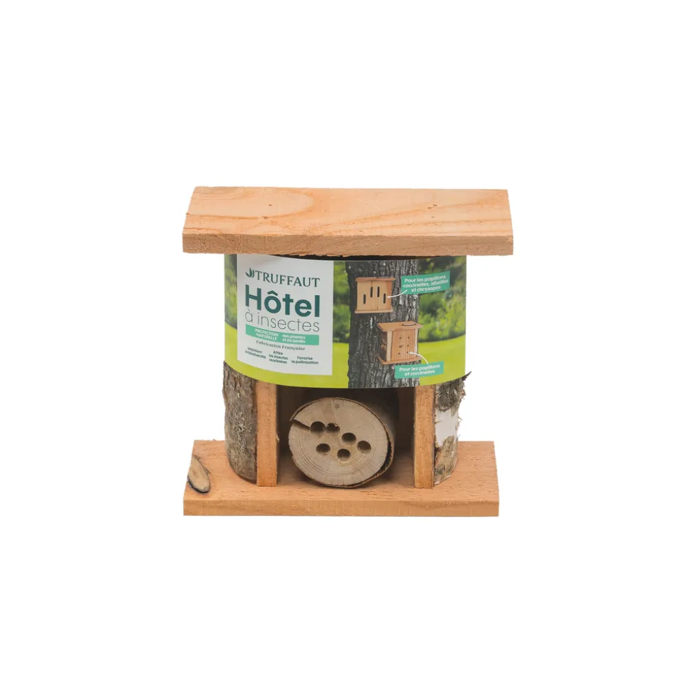 TRUFFAUT - Abri double à abeilles, en bois Douglas L.16 x P.7,5 x H.15 cm