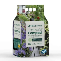 TRUFFAUT - Terreau 'Terre de Vie®' compact - sac de 15 litres