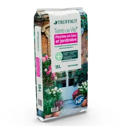TRUFFAUT - Terreau 'Terre de Vie®' pour plantes en bacs et jardinières- 15 litres
