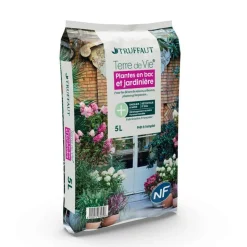 TRUFFAUT - Terreau 'Terre de Vie®' pour plantes en bacs et jardinières - 5 litres