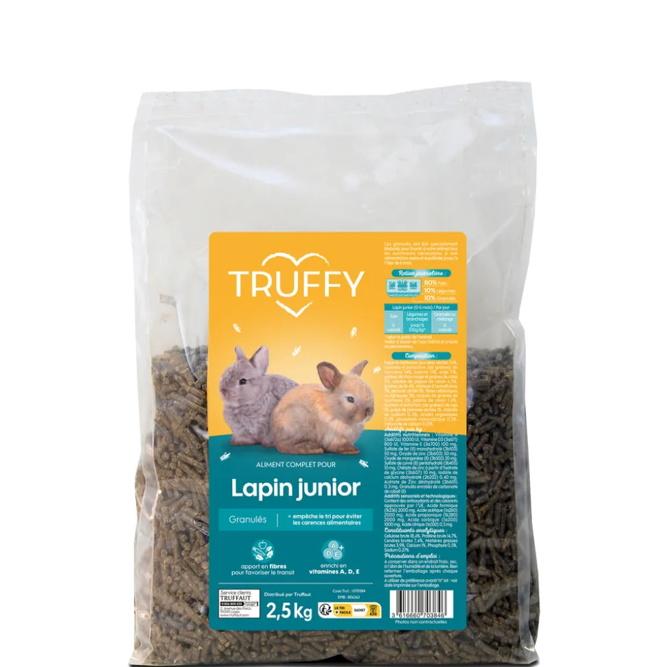 TRUFFY - Granulés pour lapin junior 2.5Kg