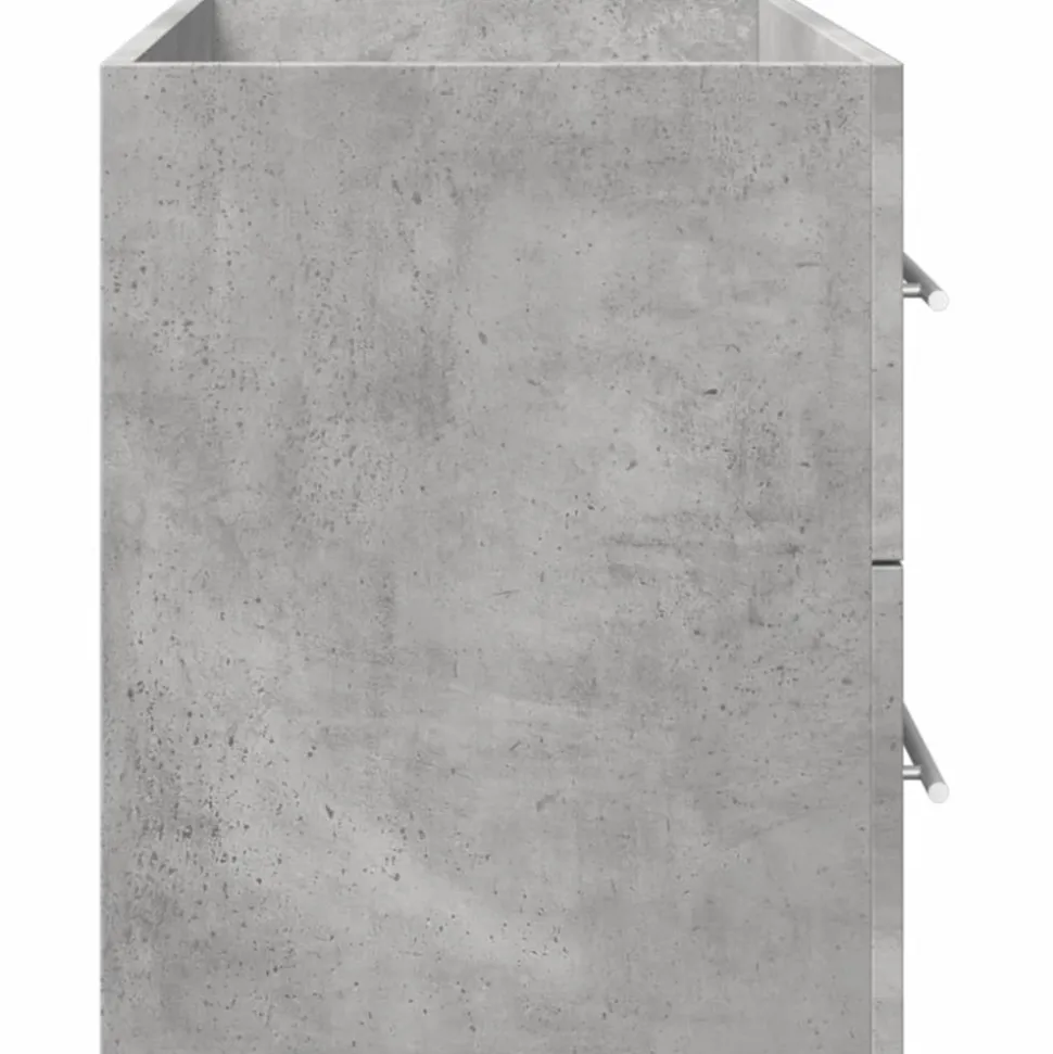VIDAXL - Armoire de lavabo gris béton 80x38,5x48 cm bois ingénierie