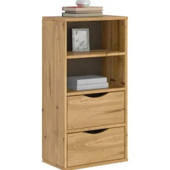 VIDAXL - Armoire latérale avec tiroirs odda 40x24x79 cm bois massif pin