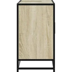 VIDAXL - Armoire lavabo de salle de bain chêne sonoma bois d'ingénierie