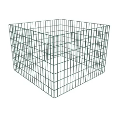 VIDAXL - Bac à compost carré en maille de jardin 100 x 100 x 70 cm