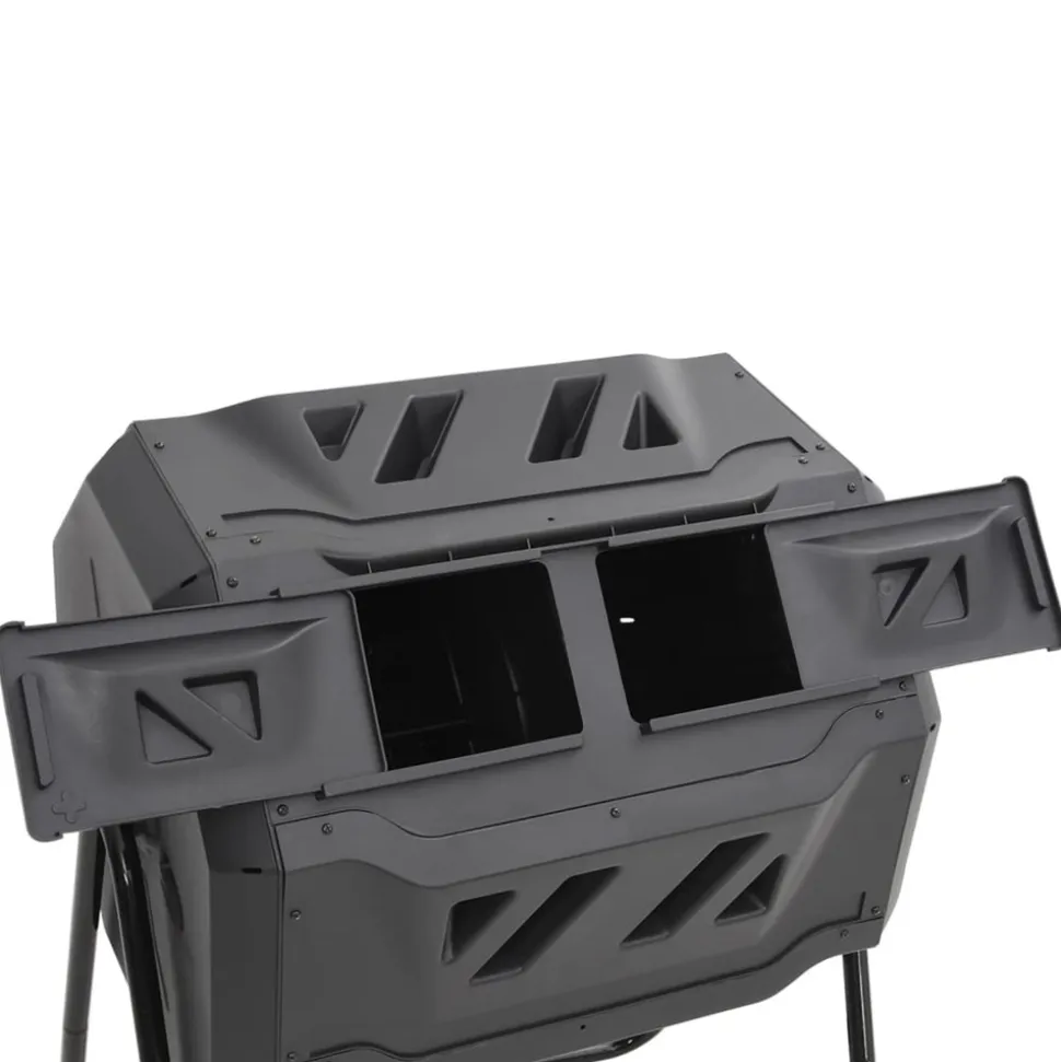VIDAXL - Bac à compost de jardin noir 73x64x95 cm 160 l
