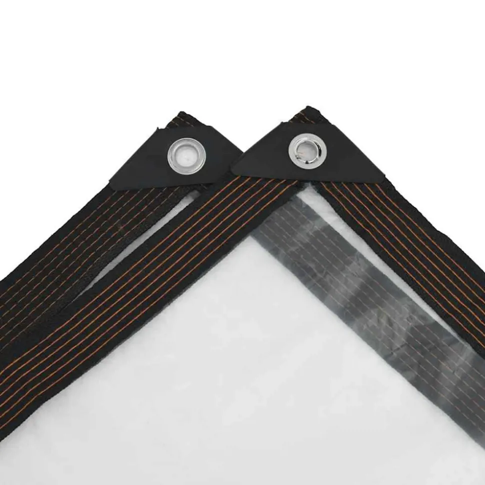 VIDAXL - Bâche transparente avec œillets 6x12 m polyéthylène