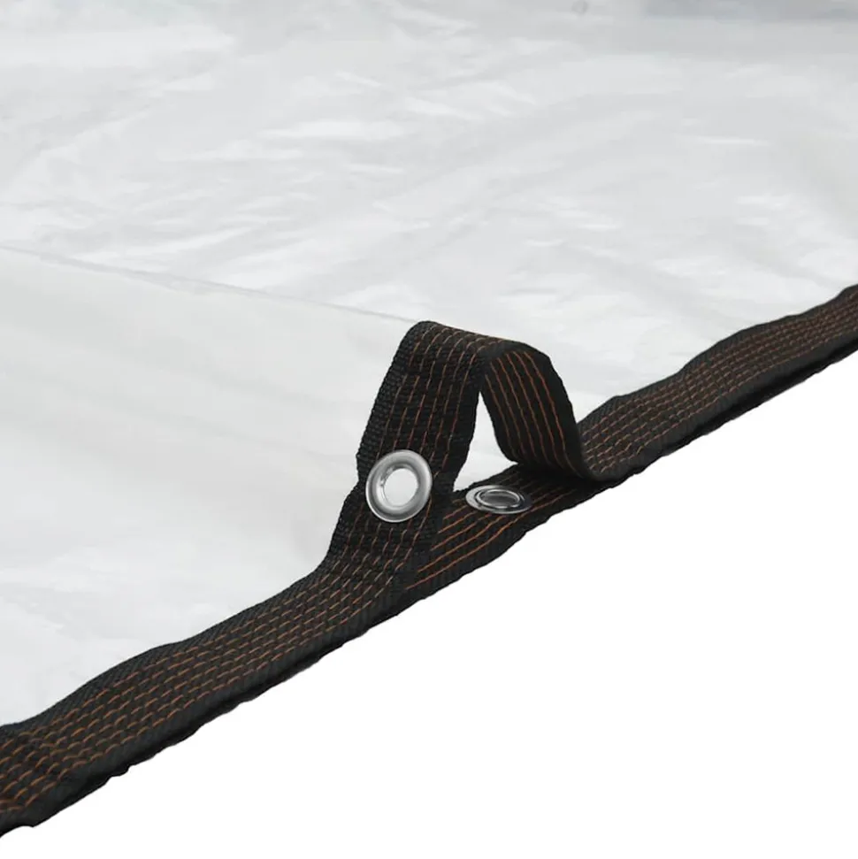 VIDAXL - Bâche transparente avec œillets 6x12 m polyéthylène
