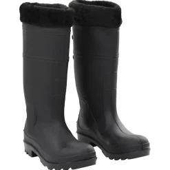 VIDAXL - Bottes de pluie avec chaussettes amovibles noir taille 40 pvc