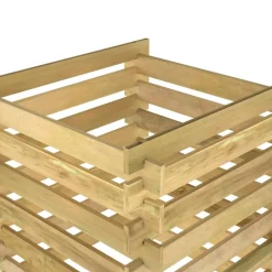 VIDAXL - Composteur de jardin à lattes 90x90x90 cm bois de pin imprégné