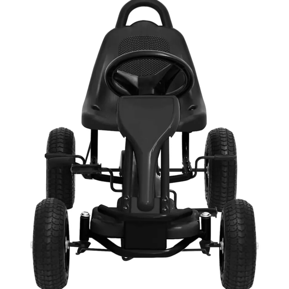 VIDAXL - Kart à pédales avec pneus noir