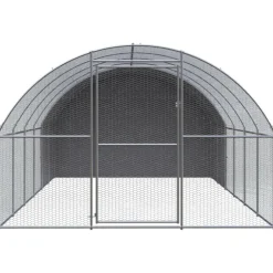 VIDAXL - Poulailler d extérieur 3x12x2 m acier galvanisé