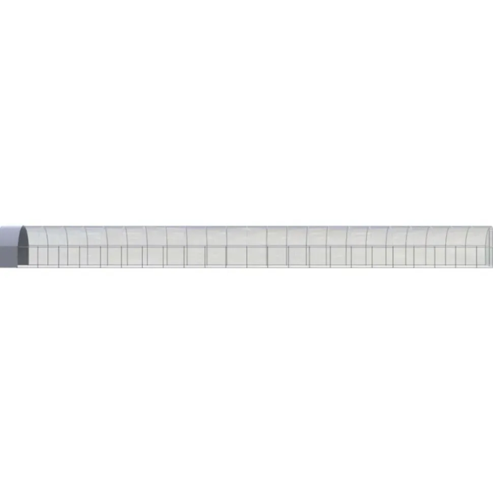 VIDAXL - Poulailler d extérieur 3x24x2 m acier galvanisé
