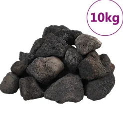 VIDAXL - Roches volcaniques 10 kg noir 5-8 cm