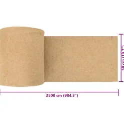 VIDAXL - Tapis de chanvre pour rongeurs 0,5x25 m 5 mm