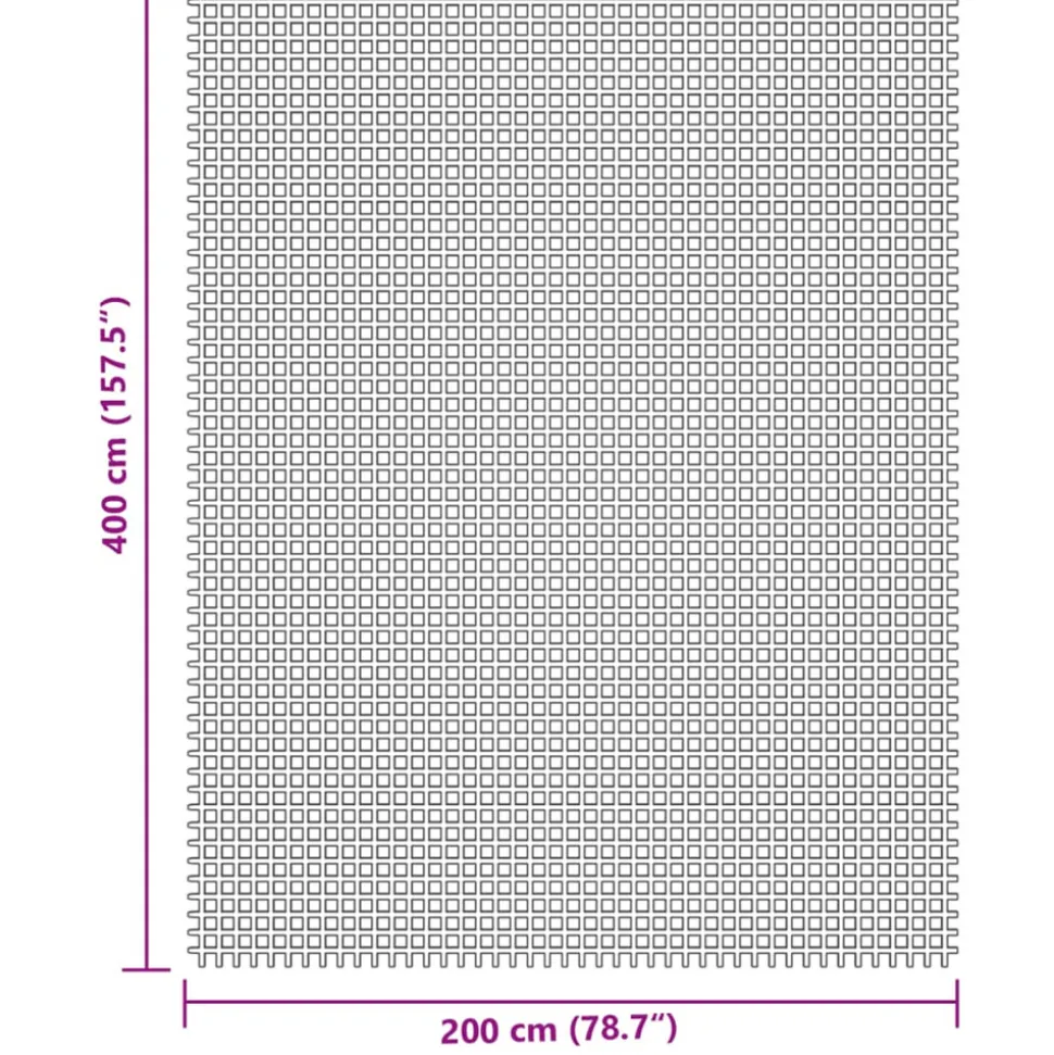VIDAXL - Tapis de tente crème 4x2 m