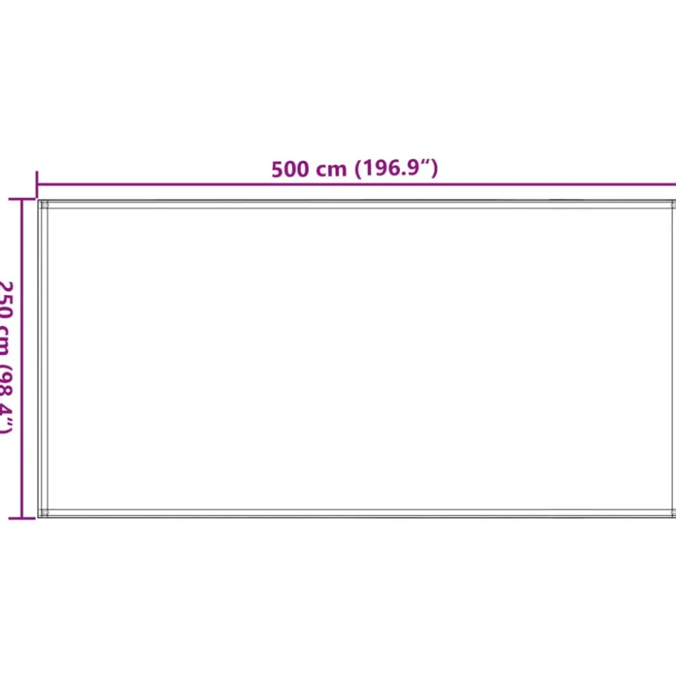 VIDAXL - Tapis de tente sable 250x500 cm pehd