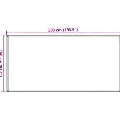 VIDAXL - Tapis de tente 250x500 cm beige