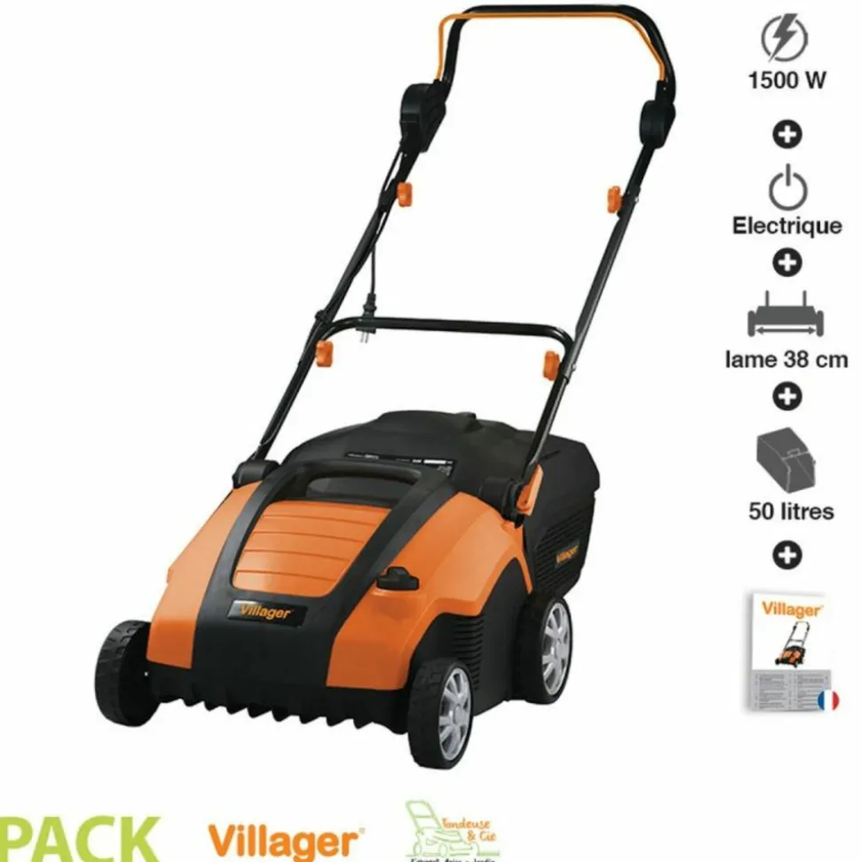 VILLAGER - Scarificateur électrique 230v largeur 38 cm villager vas 1500p