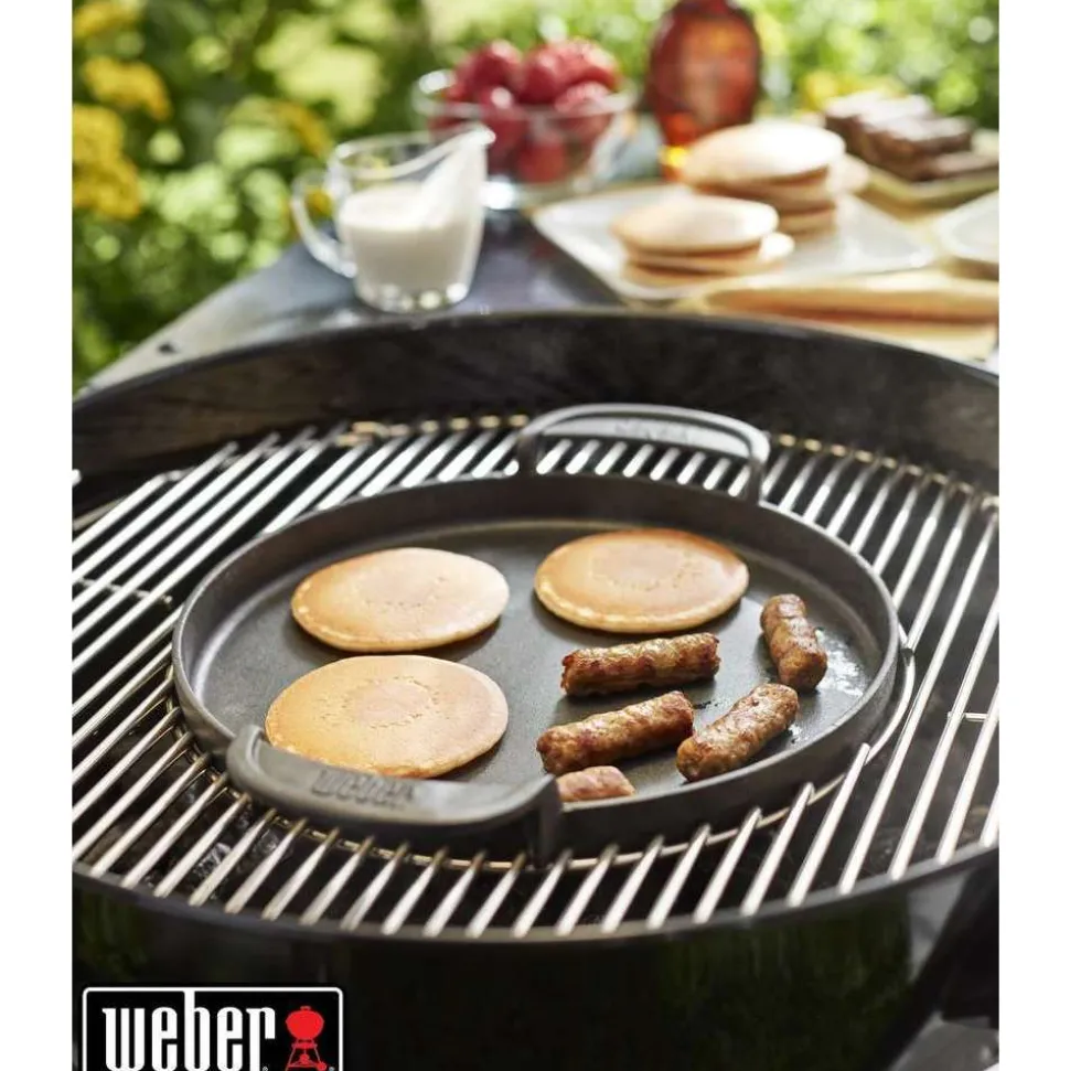 WEBER - Plancha pour barbecue Gourmet en fonte noire - D.57 cm