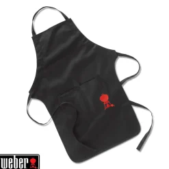 WEBER - Tablier de cuisine en coton noir - taille ajustable