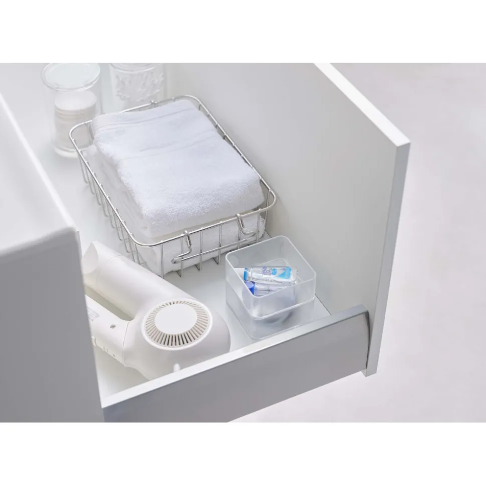 YAMAZAKI - Set de 2 rangements empilables tower 8 x 8 x 3,7 cm
