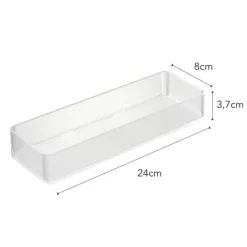 YAMAZAKI - Set de 2 rangements empilables tower 24 x 8 x 3,7 cm