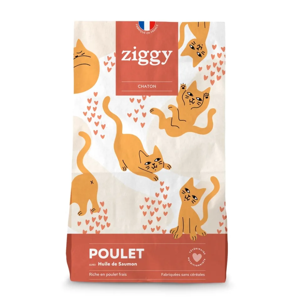 ZIGGY - Croquettes pour chaton au poulet 2,5kg