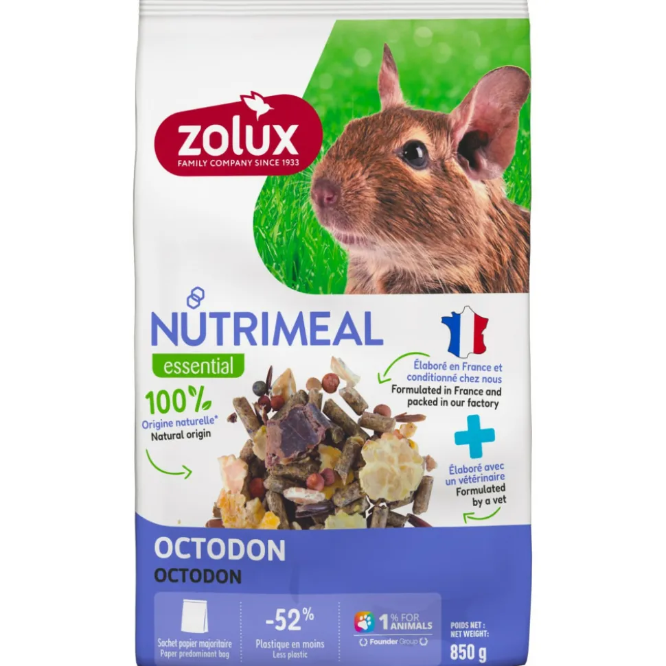 ZOLUX - Aliment composé pour octodon nutrimeal sachet de 850 g