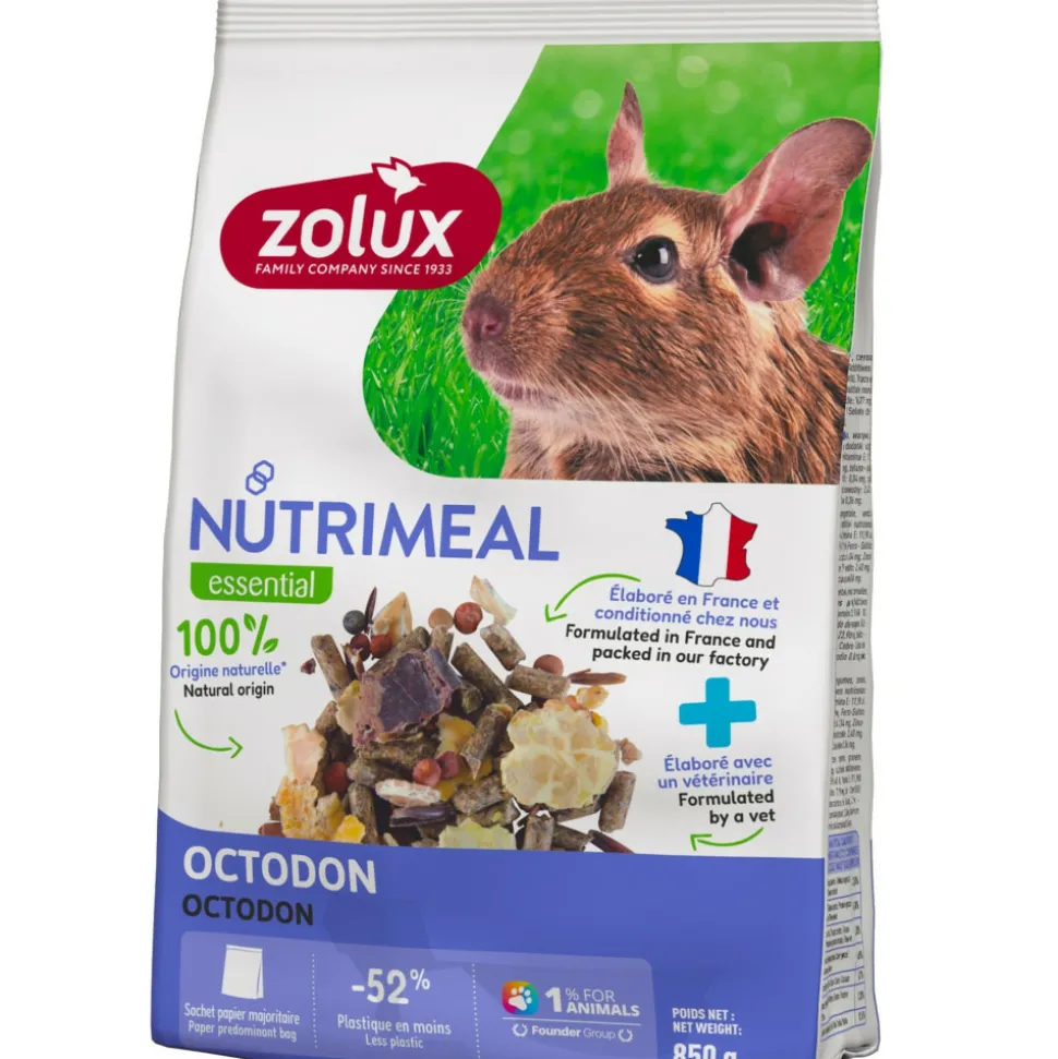 ZOLUX - Aliment composé pour octodon nutrimeal sachet de 850 g